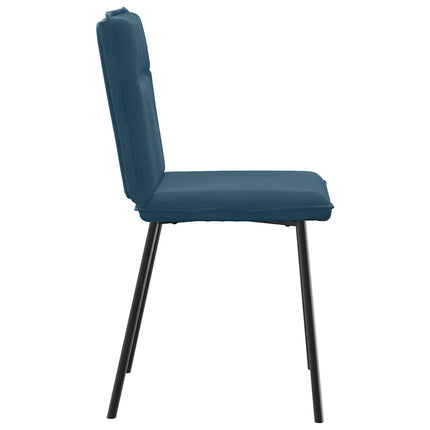 spisebordsstole 4 stk. velour blå