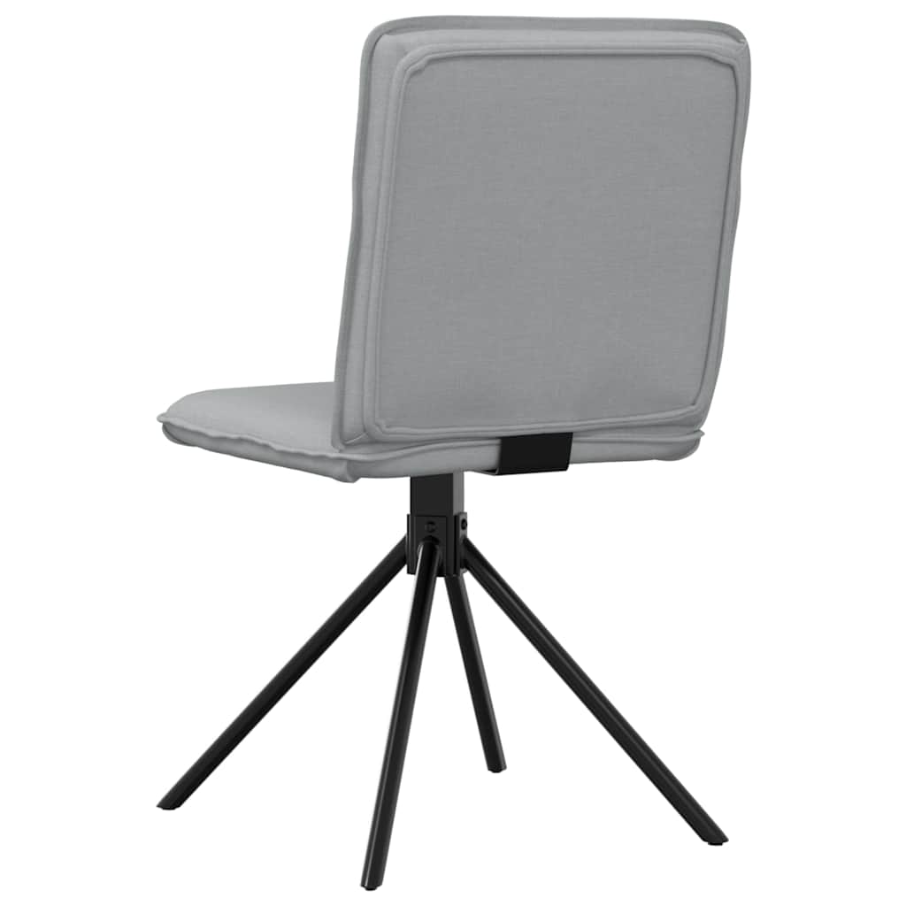 spisebordsstole 4 stk. stof lysegrå