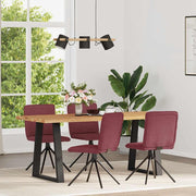 spisebordsstole 4 stk. stof vinrød