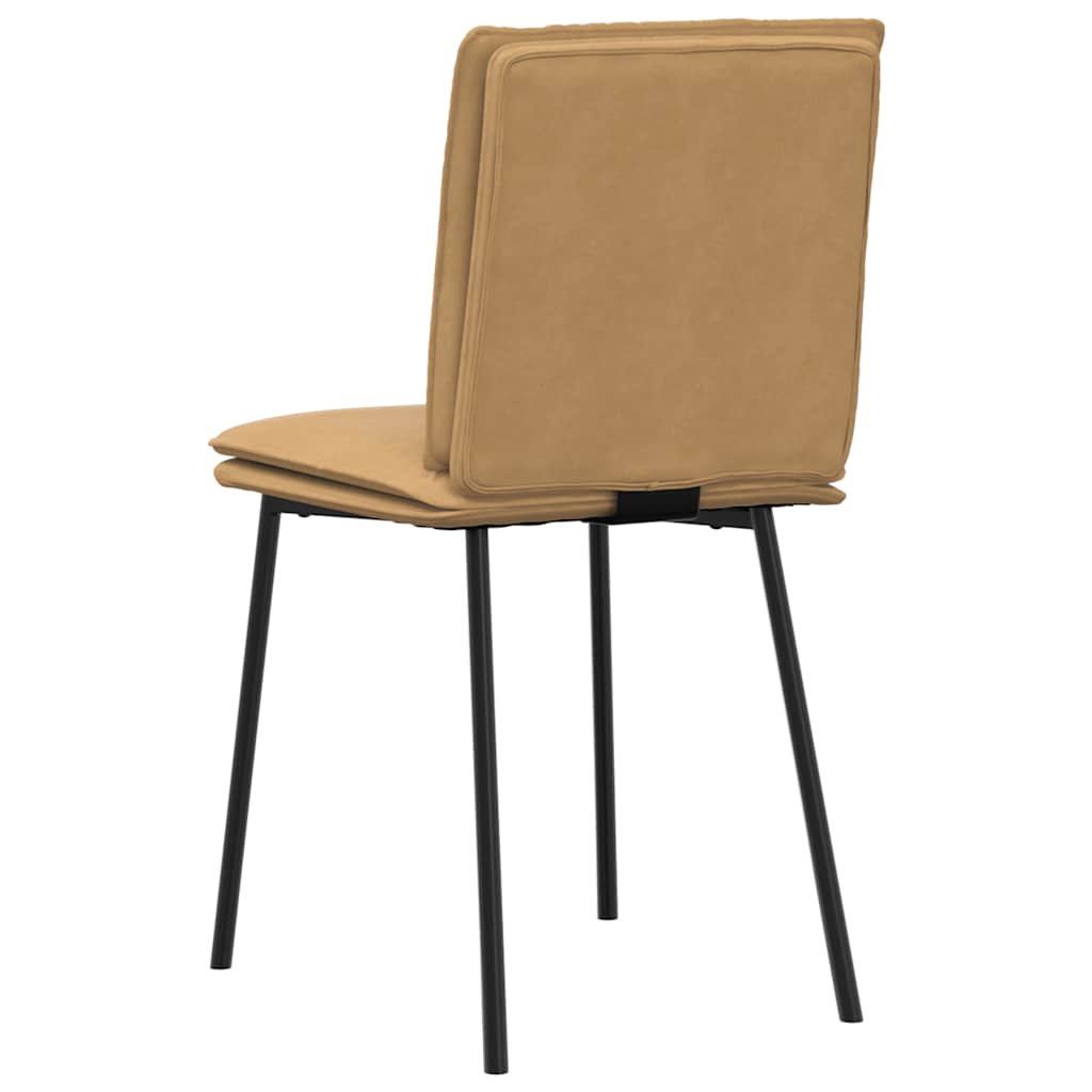 spisebordsstole 4 stk. velour brun