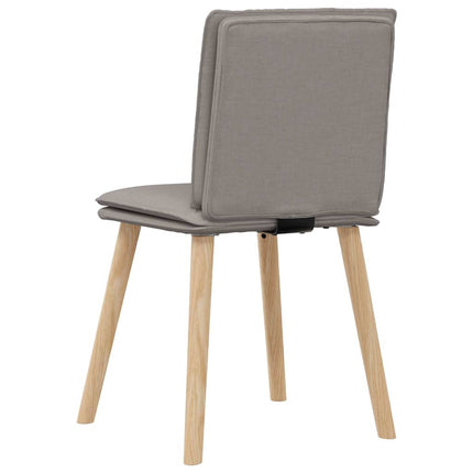 spisebordsstole 4 stk. stof gråbrun