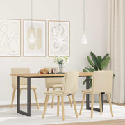 spisebordsstole 4 stk. stof cremefarvet