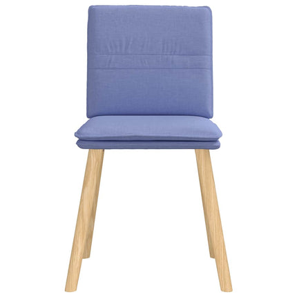 spisebordsstole 4 stk. Jeans blåt stof