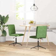 spisebordsstole 2 stk. fløjl lysegrøn