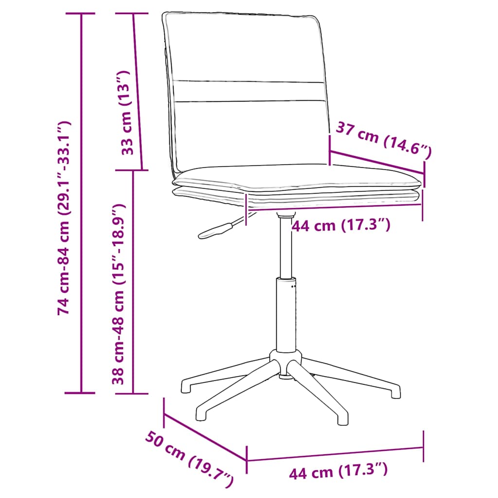 spisebordsstole 2 stk. fløjl sort