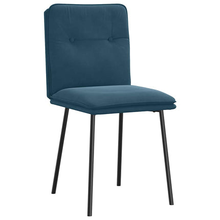 spisebordsstole 4 stk. velour blå