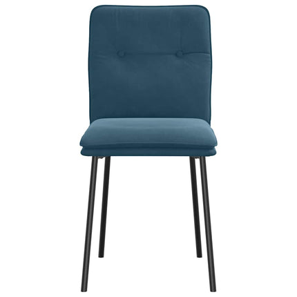 spisebordsstole 4 stk. velour blå