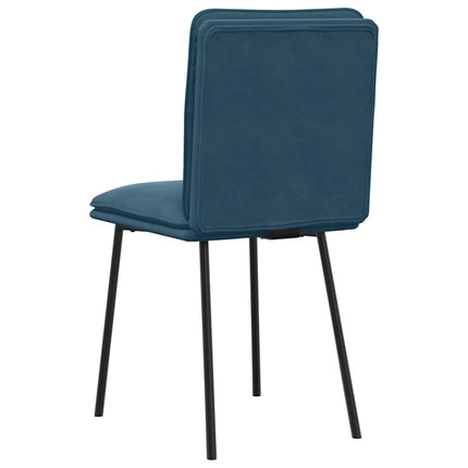 spisebordsstole 4 stk. velour blå