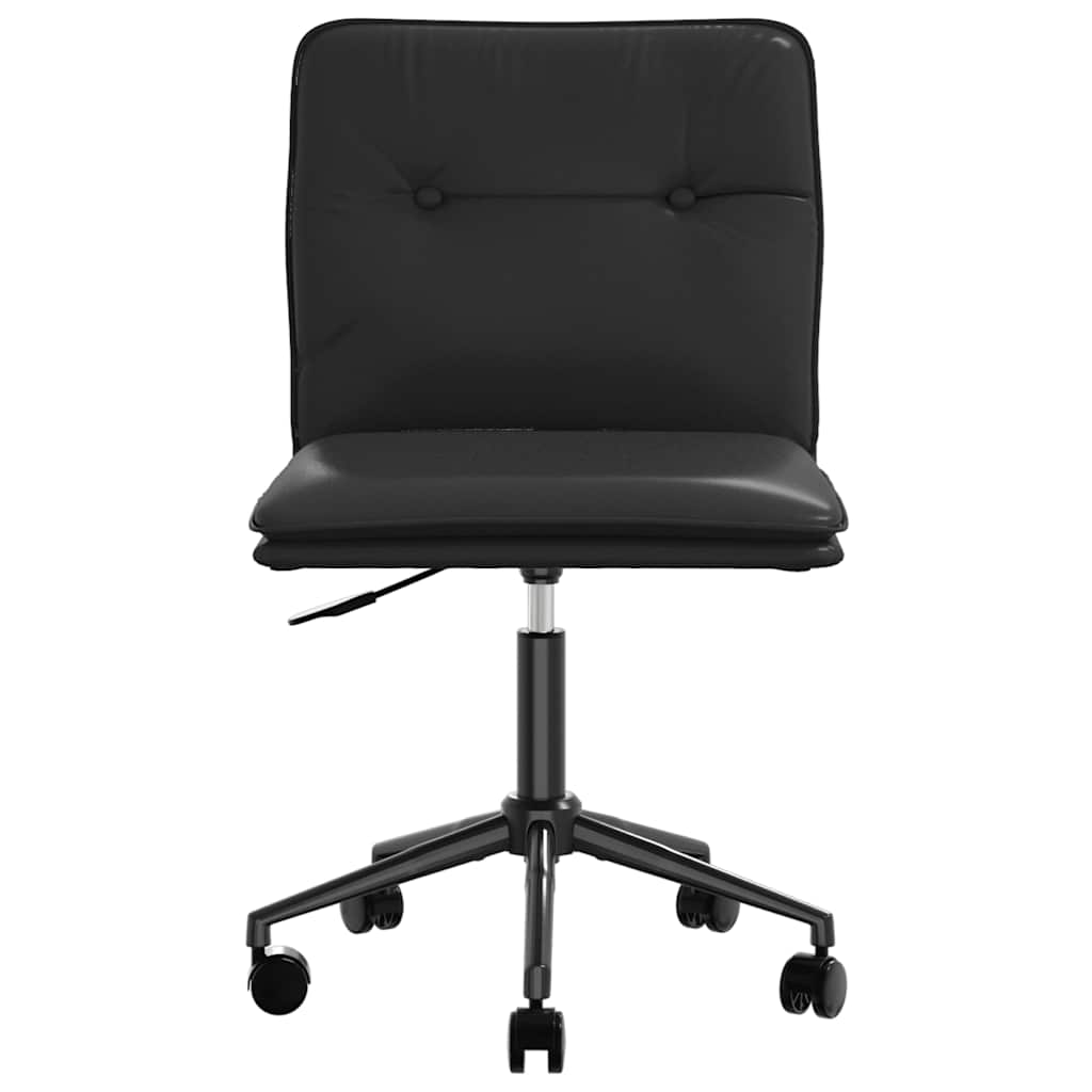 spisebordsstole 2 stk. kunstlæder sort