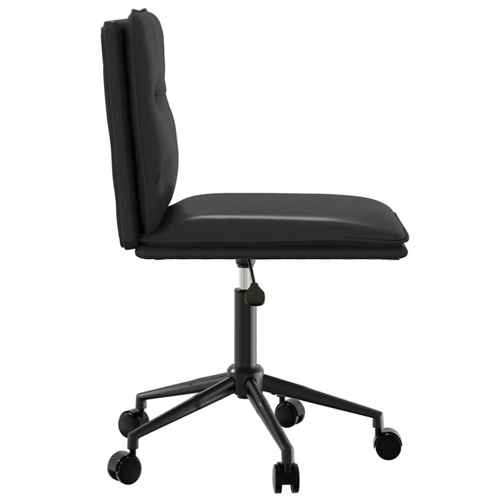 spisebordsstole 2 stk. kunstlæder sort