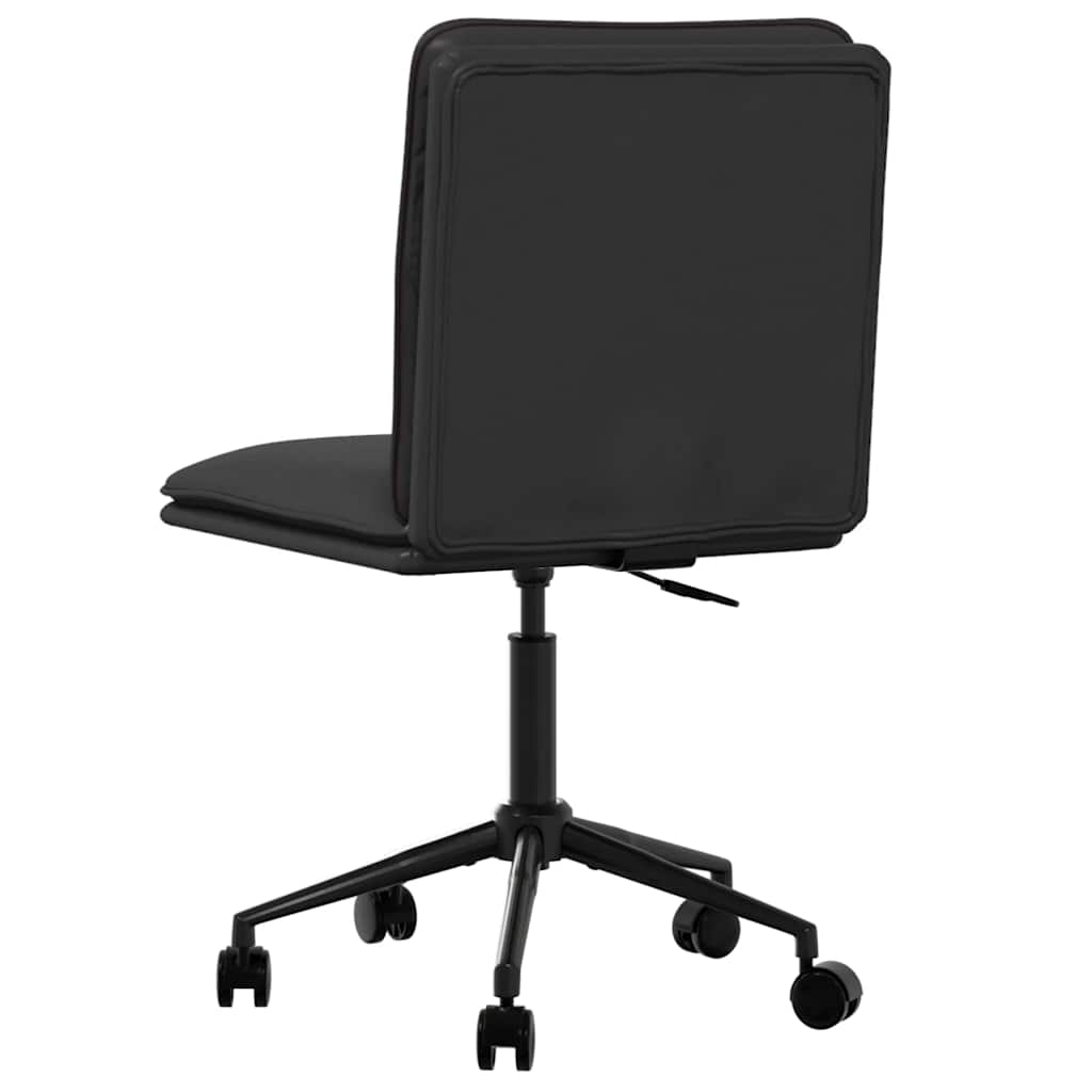 spisebordsstole 2 stk. kunstlæder sort