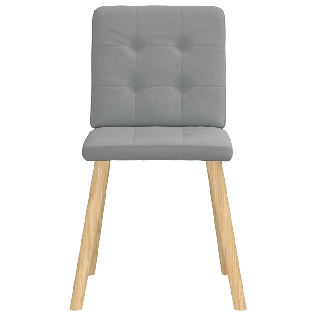 spisebordsstole 6 stk. stof lysegrå