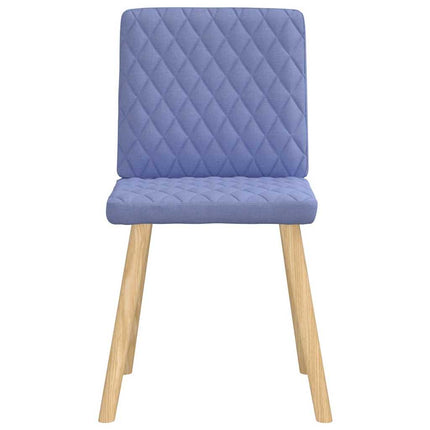 spisebordsstole 6 stk. Jeans blåt stof