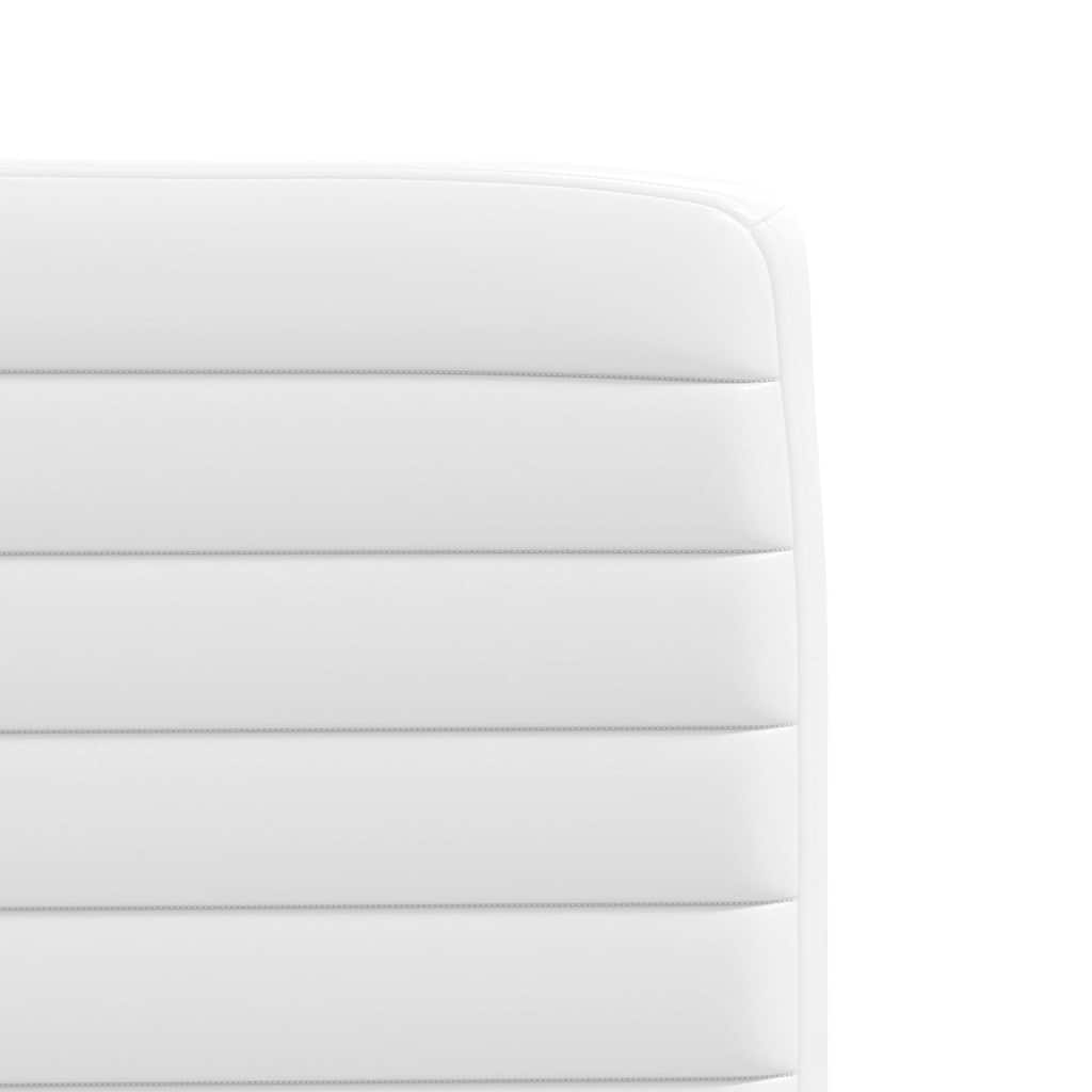 spisebordsstole 6 stk. kunstlæder hvid