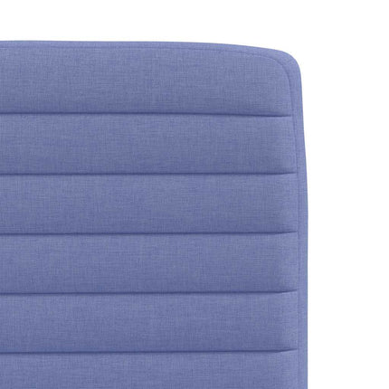 spisebordsstole 6 stk. Jeans blåt stof