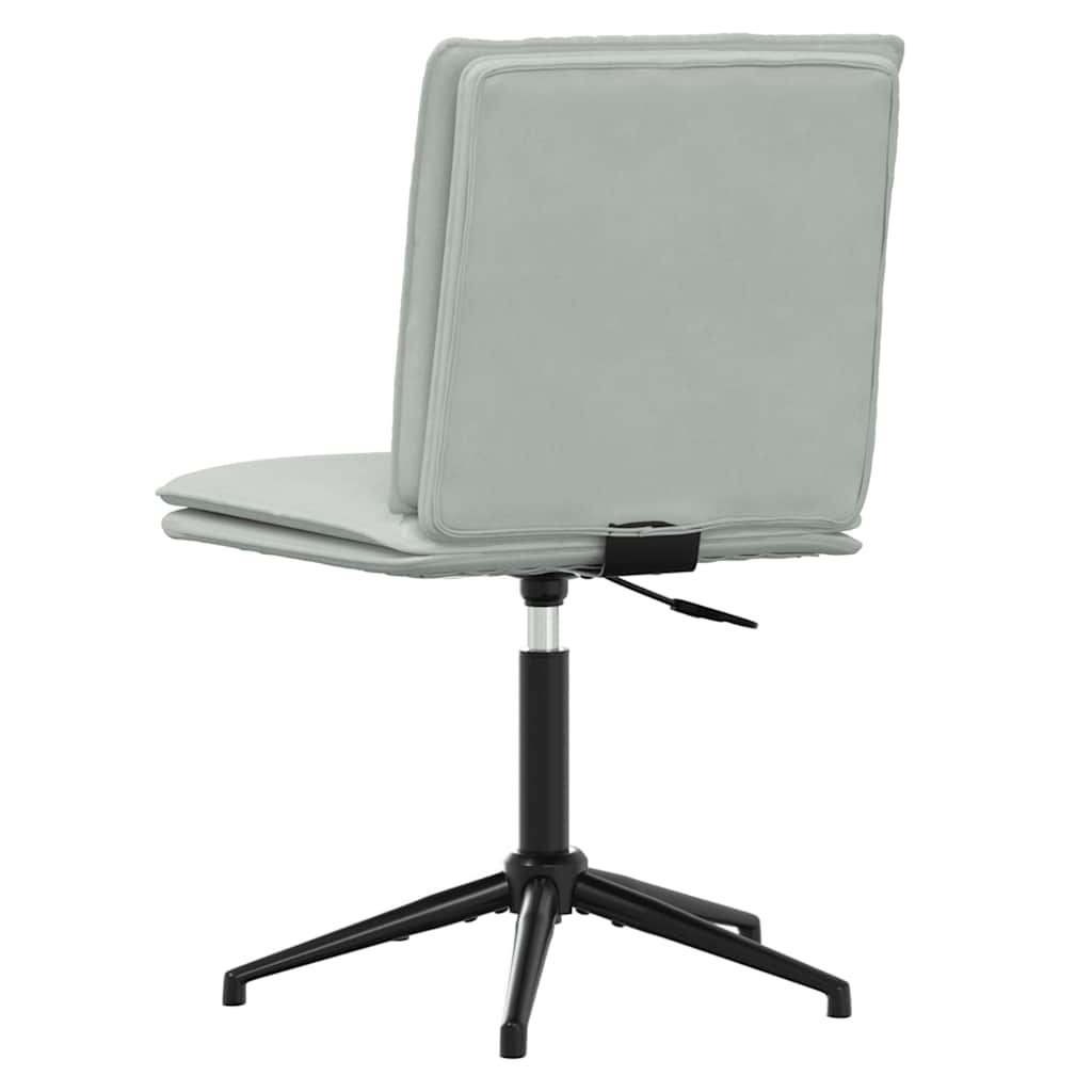 spisebordsstole 4 stk. velour lysegrå