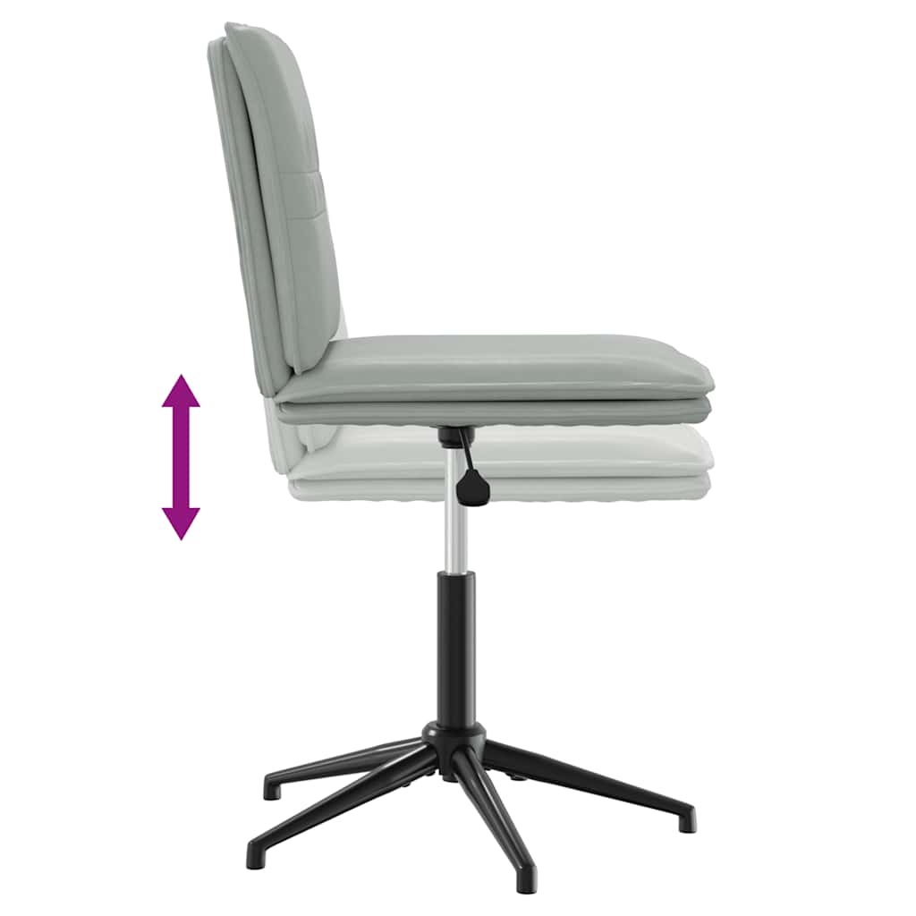 spisebordsstole 4 stk. velour lysegrå