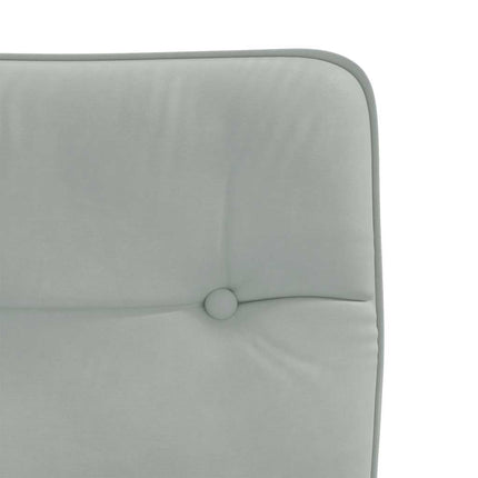 spisebordsstole 6 stk. velour lysegrå