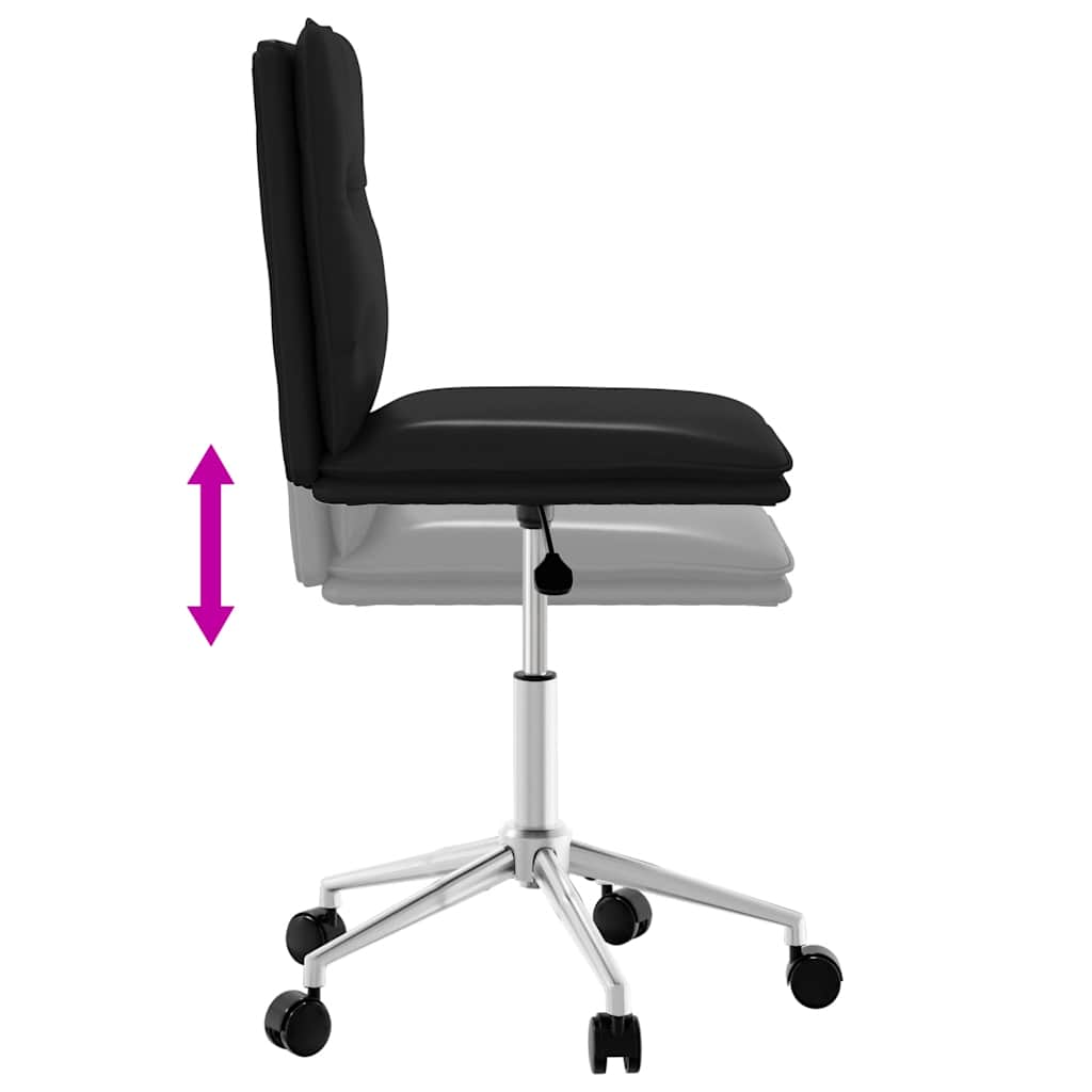 spisebordsstole 4 stk. kunstlæder sort