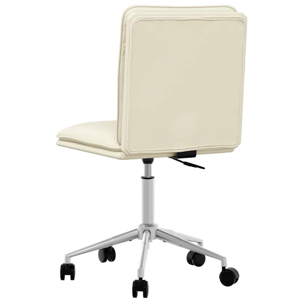 spisebordsstole 6 stk. kunstlæder cremefarvet