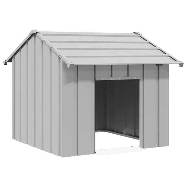 hundehus med tag 85x107x81 cm galvaniseret stål