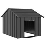 hundehus med tag 83x130x85 cm galvaniseret stål