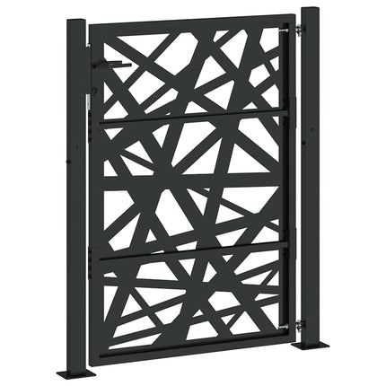 havelåge sort 100x125 cm stållampedesign