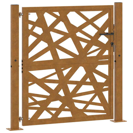havelåge 100x100 cm vejrbestandigt stål med lysdesign