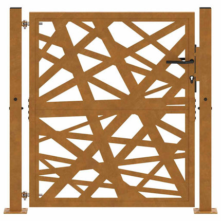 havelåge 100x100 cm vejrbestandigt stål med lysdesign