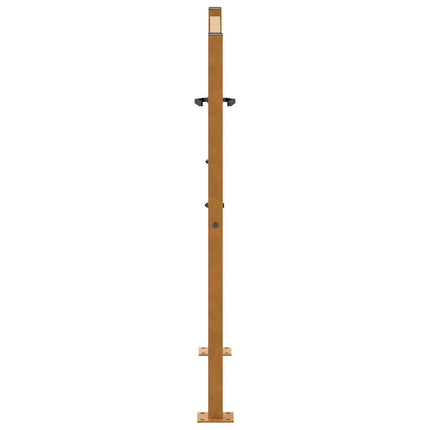 havelåge 100x100 cm vejrbestandigt stål med lysdesign