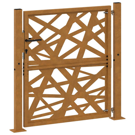 havelåge 100x100 cm vejrbestandigt stål med lysdesign