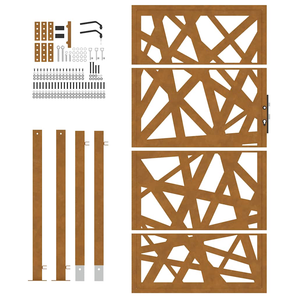 havelåge 100x200 cm vejrbestandigt stållampedesign