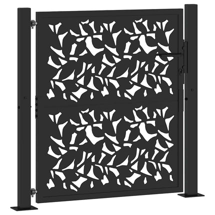 havelåge sort 100x100 cm stålbladdesign