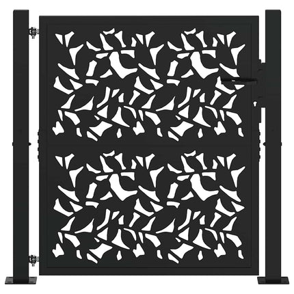 havelåge sort 100x100 cm stålbladdesign
