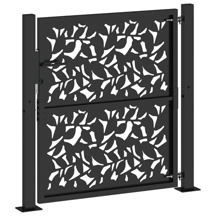 havelåge sort 100x100 cm stålbladdesign