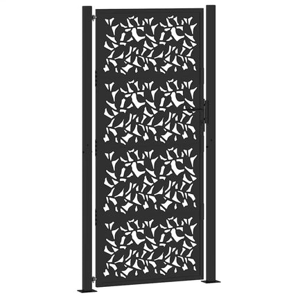 havelåge sort 100x200 cm stålbladdesign