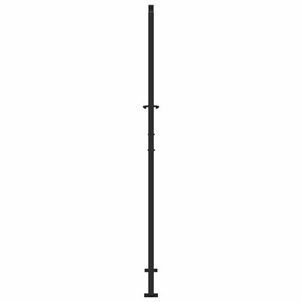 havelåge sort 100x200 cm stålbladdesign