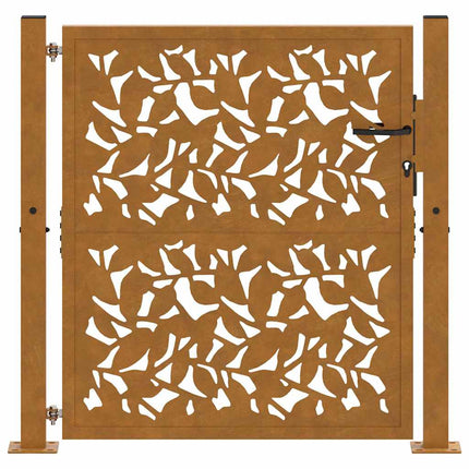 havelåge 100x100 cm vejrbestandigt stålbladdesign