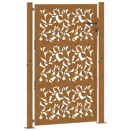 havelåge 100x125 cm vejrbestandigt stålbladdesign