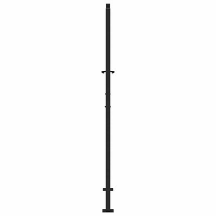 havelåge sort 100x175 cm stål bølgedesign