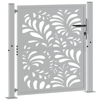 havelåge 100x100 cm vejrbestandigt stål bølgedesign