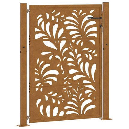 havelåge 100x125 cm vejrbestandigt stål bølgedesign