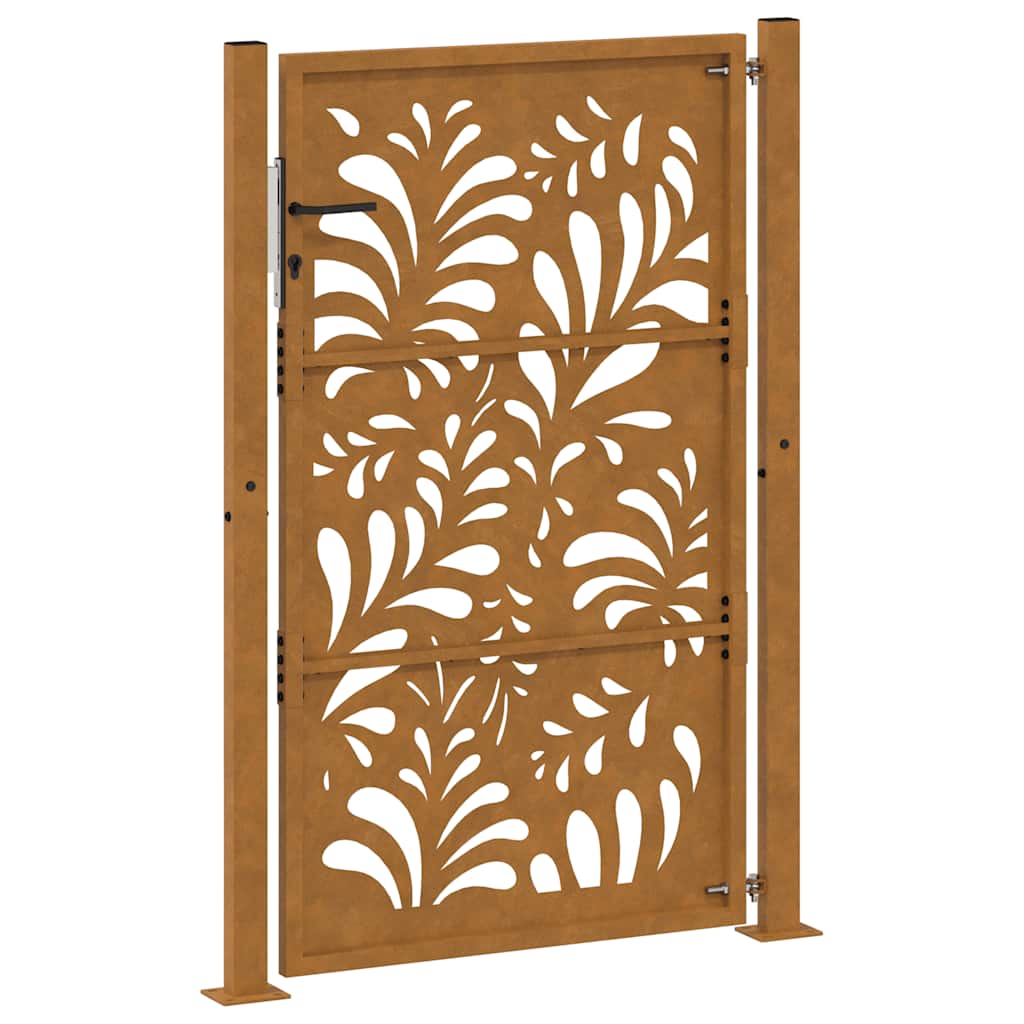 havelåge 105x155 cm vejrbestandigt stål bølgedesign