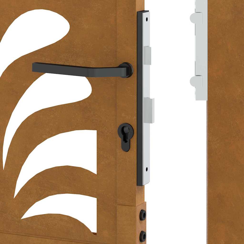 havelåge 105x155 cm vejrbestandigt stål bølgedesign