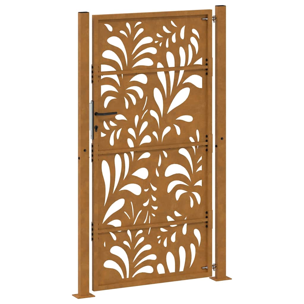 havelåge 105x180 cm vejrbestandigt stål bølgedesign