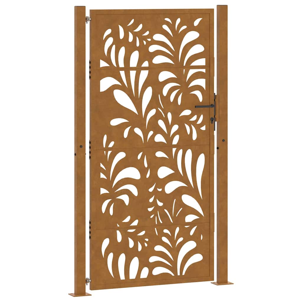 havelåge 100x200 cm vejrbestandigt stål bølgedesign