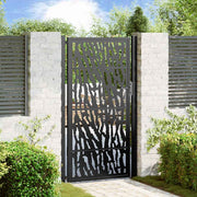 havelåge sort 100x175 cm stålspordesign