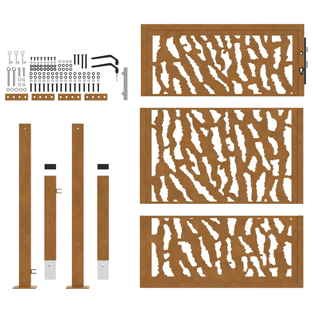 havelåge 105x130 cm vejrbestandigt stålspordesign