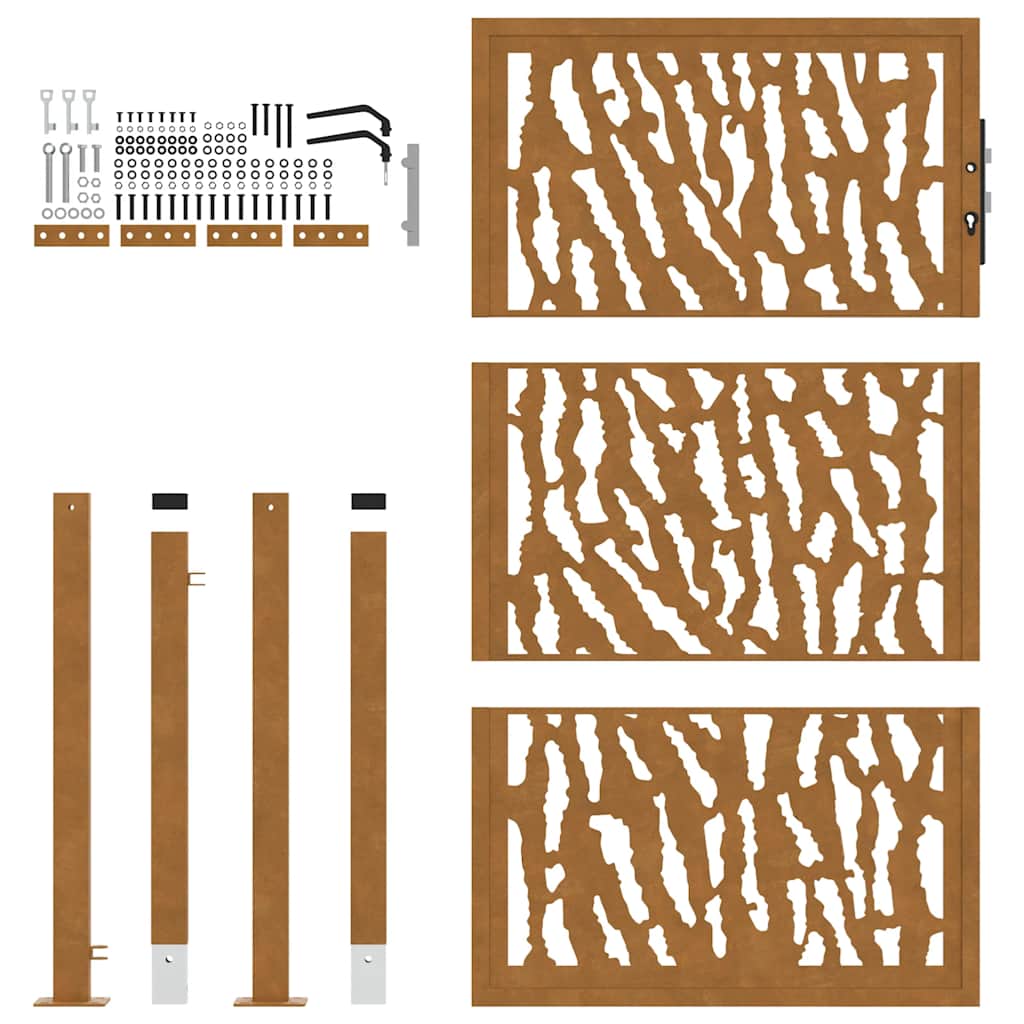 havelåge 105x155 cm vejrbestandigt stålspordesign