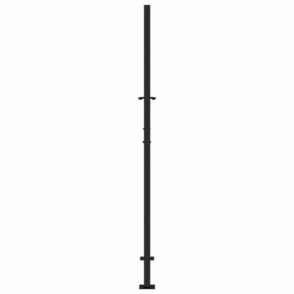 havelåge sort 100x175 cm stål flammedesign